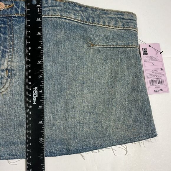 Wild Fable Denim Bustier Crop Top With Adjustable Straps Womens Sz L - Picture 8 of 8